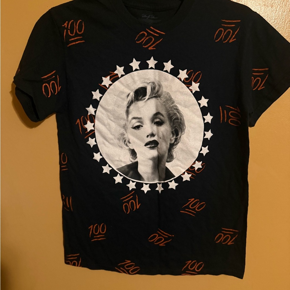Marilyn Monroe black cotton t-shirt Size S #marilynmonroe